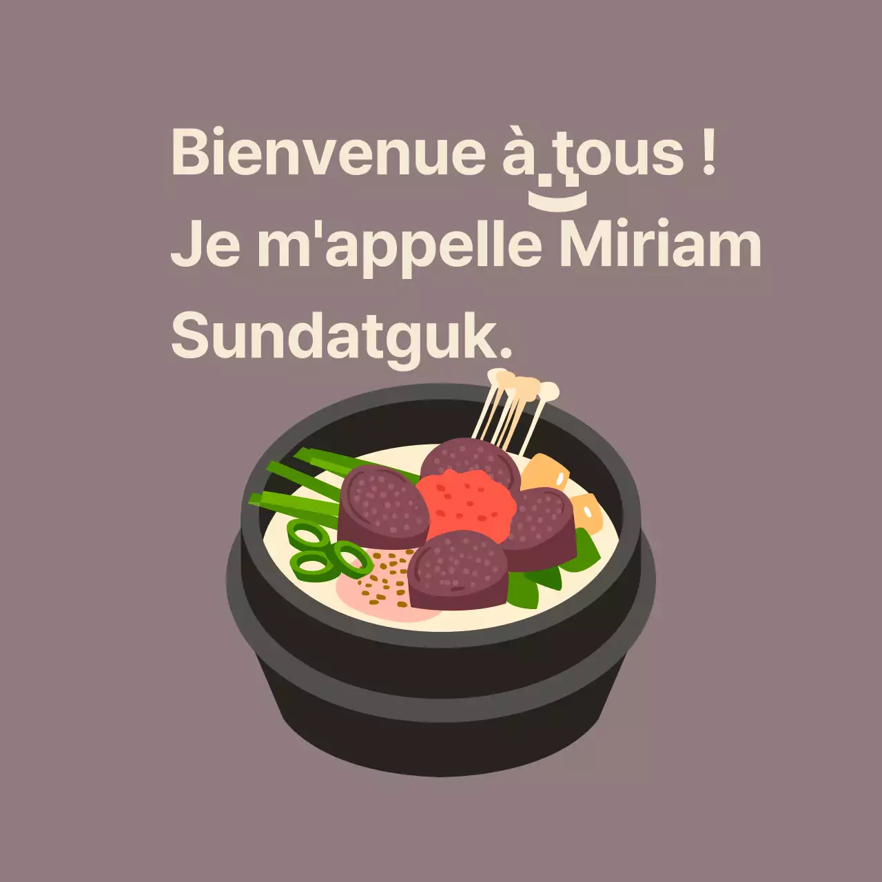 Restaurant Sundaegukbap Balsat avec sundaeguk sur fond de haricots rouges