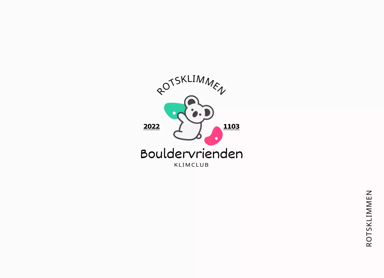 Een eenvoudige en schattige klimclub met kleurrijke kleuren en koala's