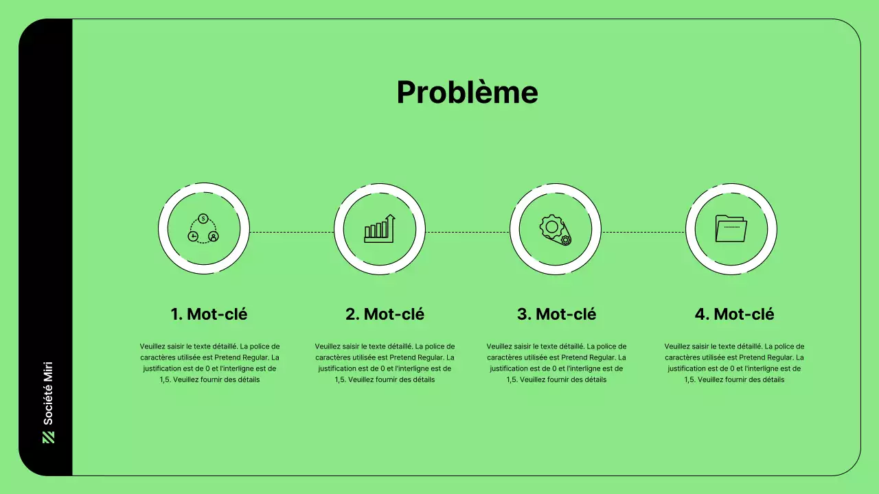 Illustration d'entreprise avec des lignes simples en vert