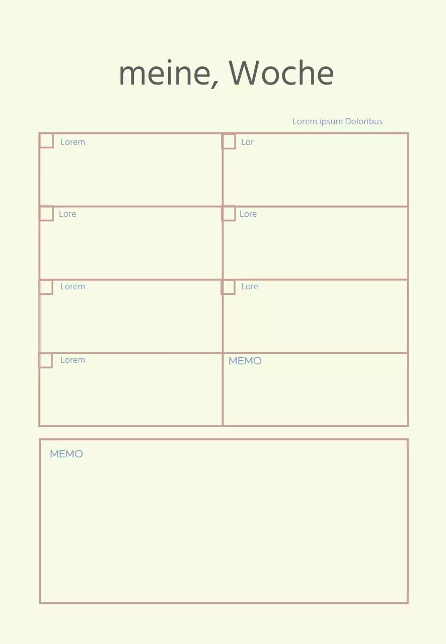 Beige Linien einfaches Tagebuch Planer