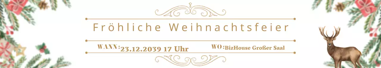 Eine warme, weiße Weihnachtsfeier