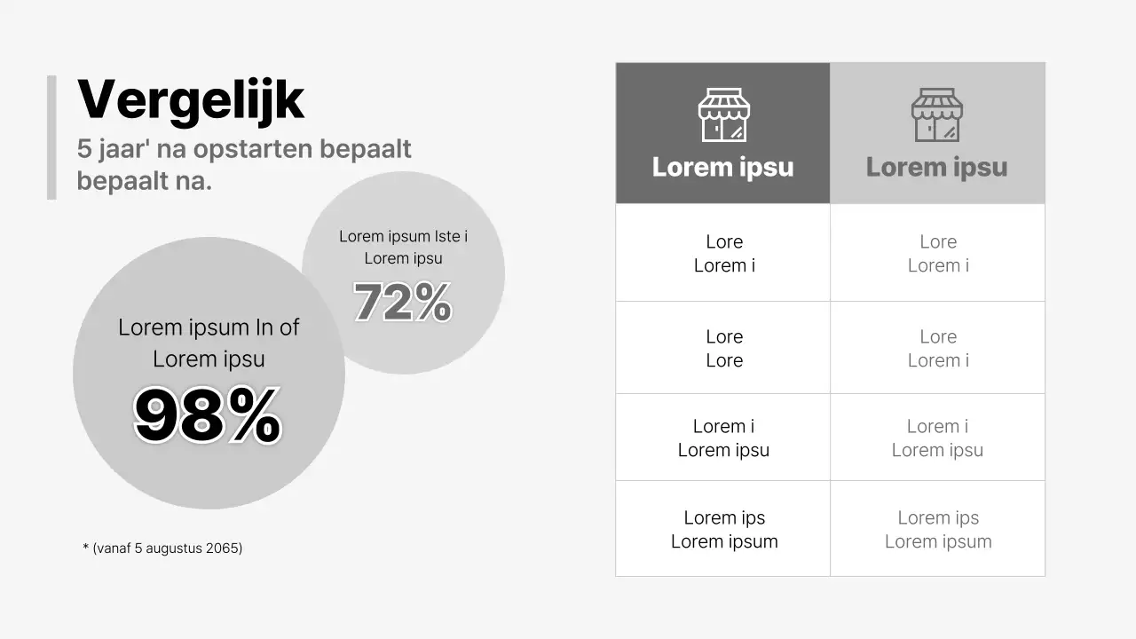 Een modern zakelijk voorstel in zwart-wit