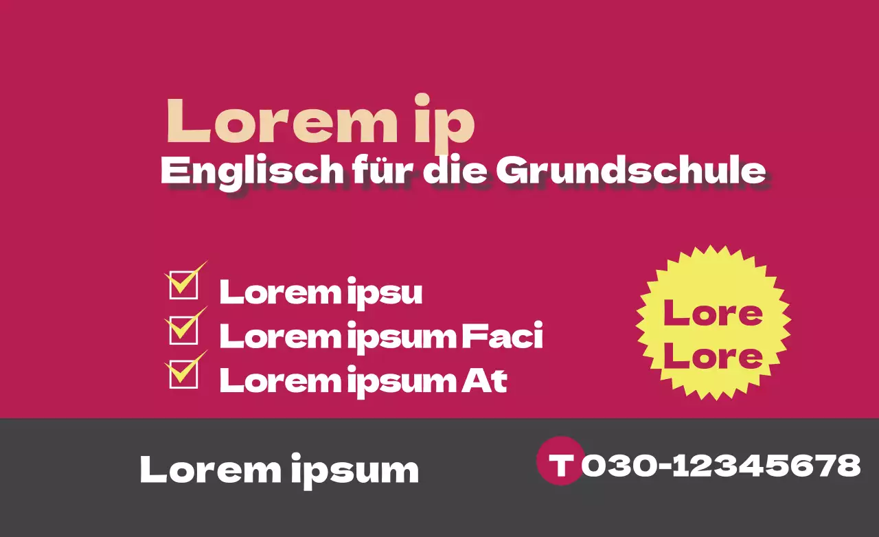 Englisch für die Grundschule