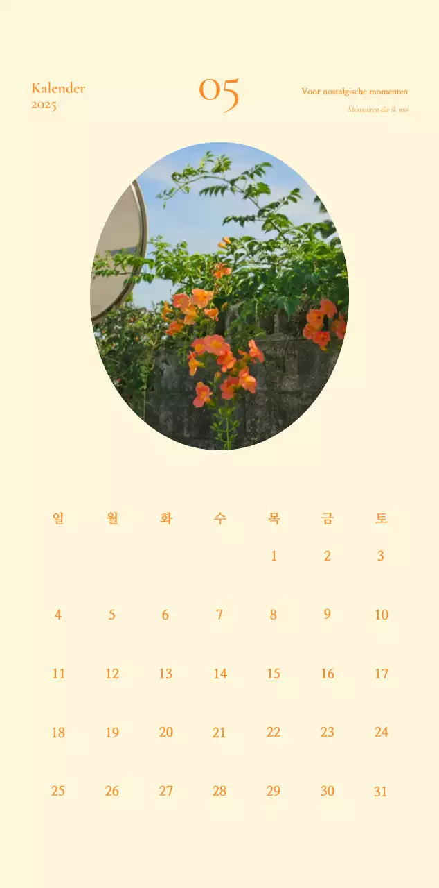 Khaki Vintage Kalender