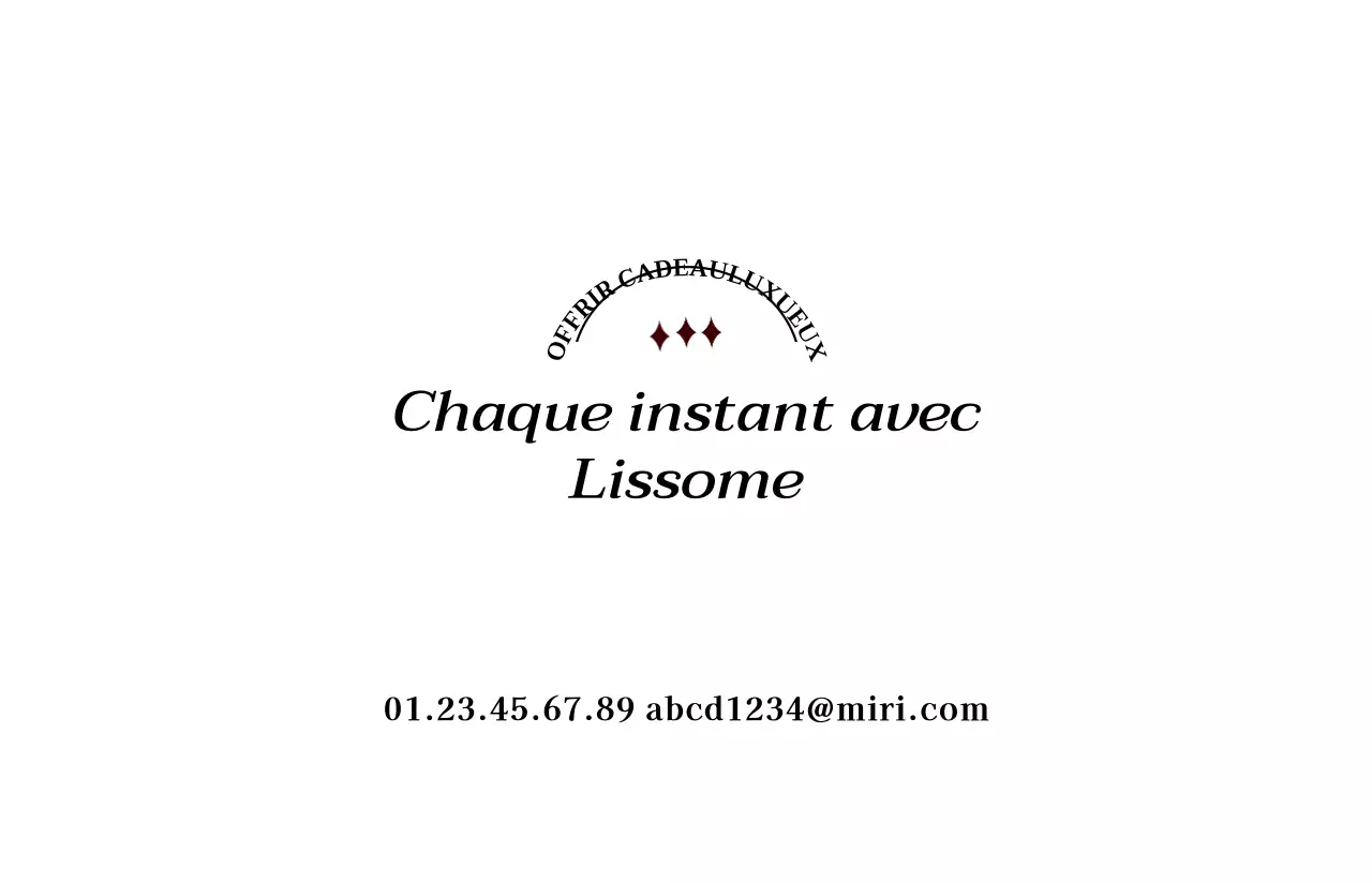 Une carte de visite simple et élégante en noir et blanc