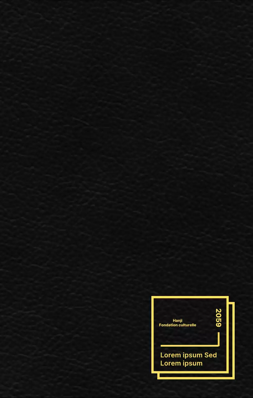 Un document promotionnel pour la Fondation culturelle Hanji avec une mise en page épurée.