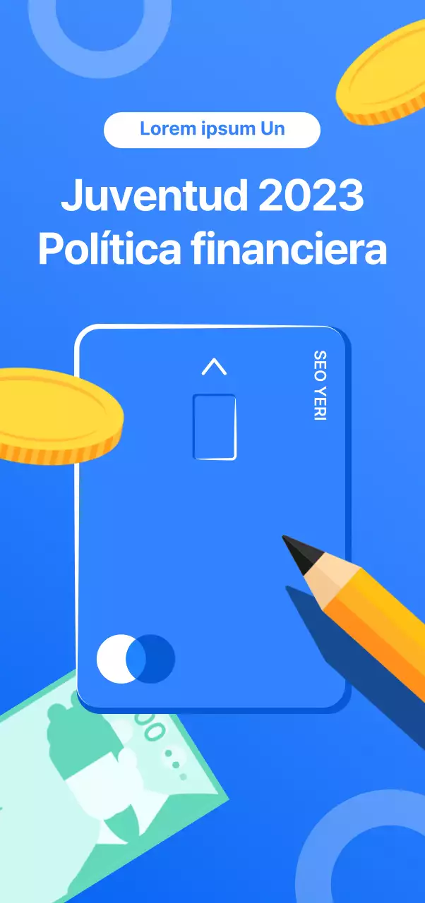 Promocione su seminario en azul
