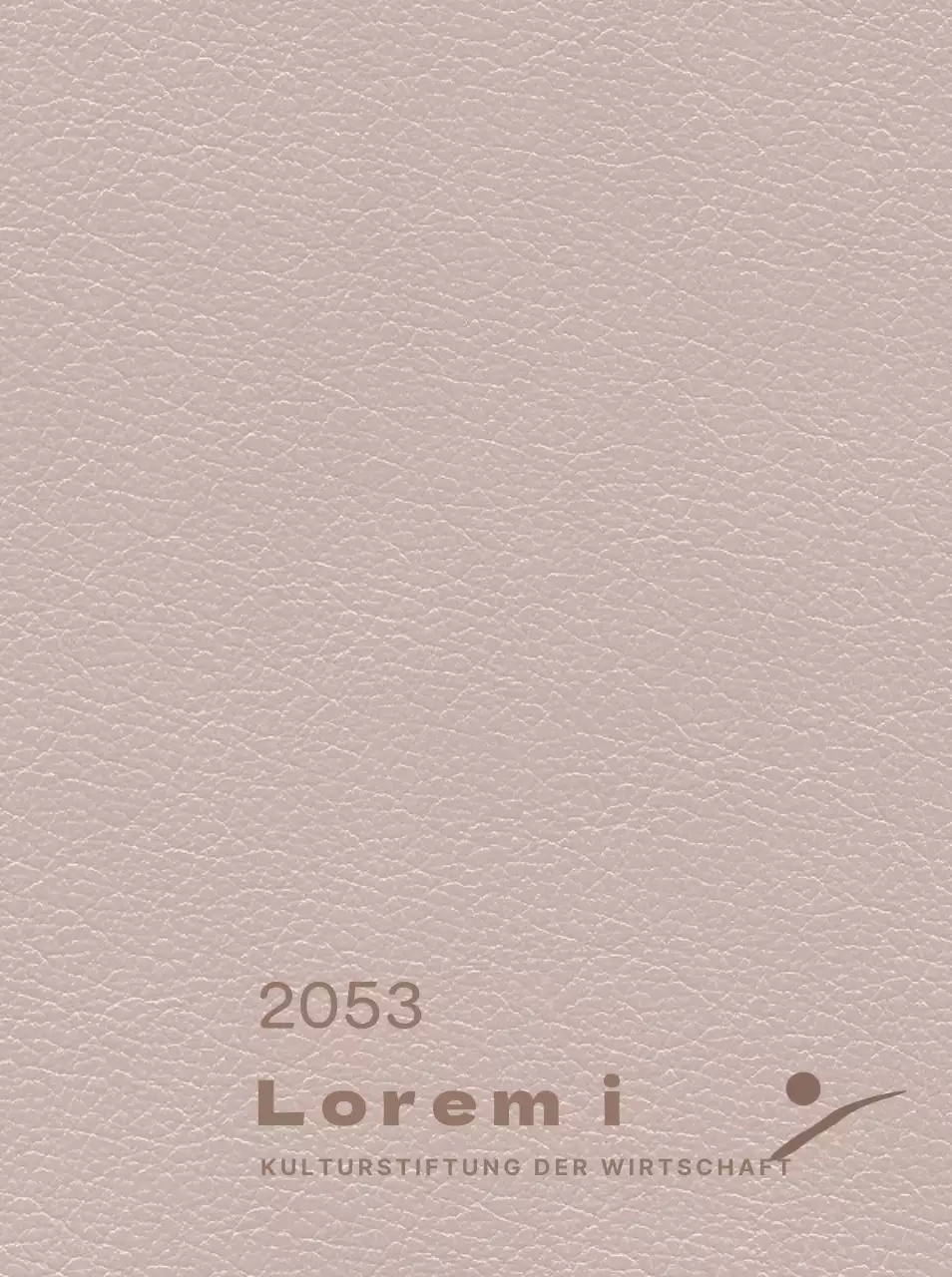 Einband des Kalenders mit dem Logo der Kulturstiftung in rosa Schrift