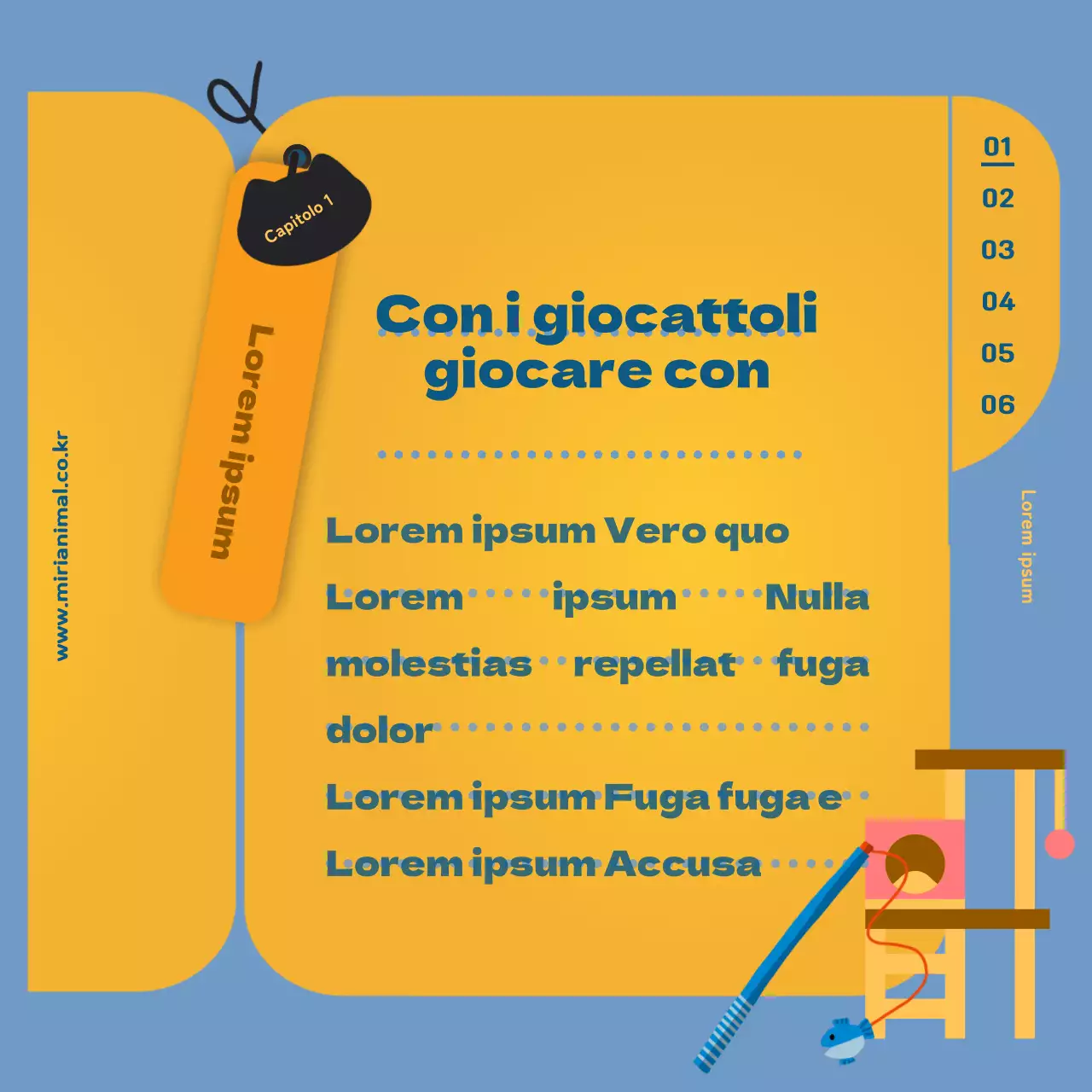 Le informazioni sanitarie del gatto, evidenziate dalla scheda sanitaria gialla.