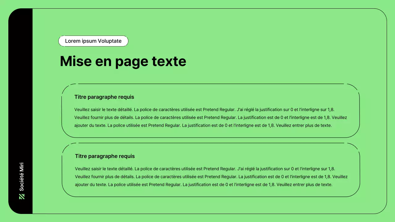 Illustration d'entreprise avec des lignes simples en vert