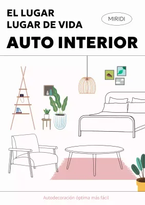 Un libro interior con líneas e ilustraciones en blanco y negro