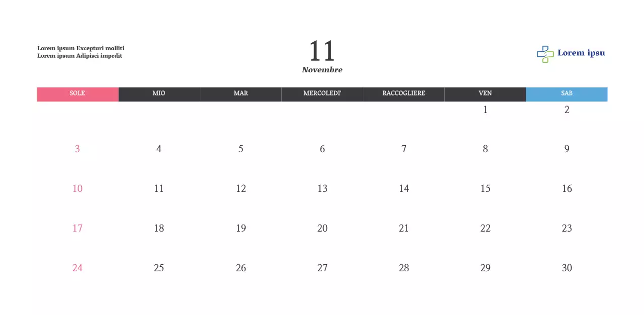 Calendario con immagini di chiese edificanti