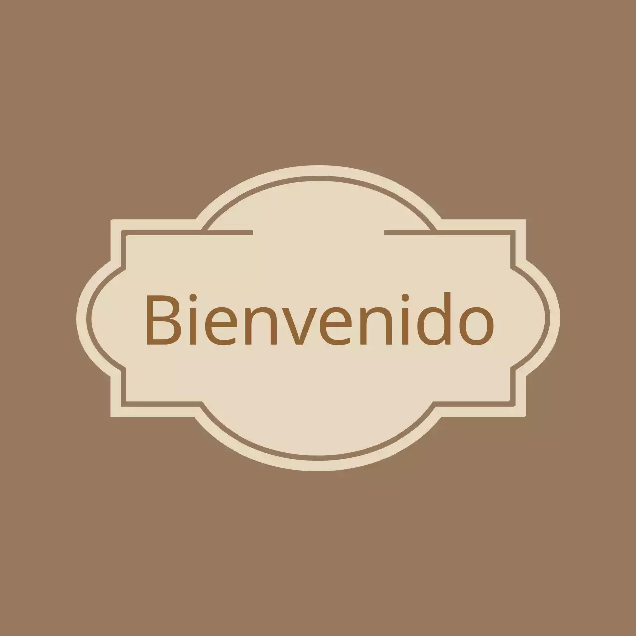 Cartel de bienvenida con etiquetas Hotel Valeant