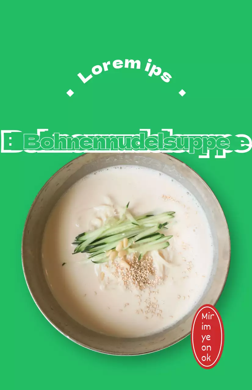 Restaurantwerbung mit bunten Fotos von verschiedenen Sommergerichten