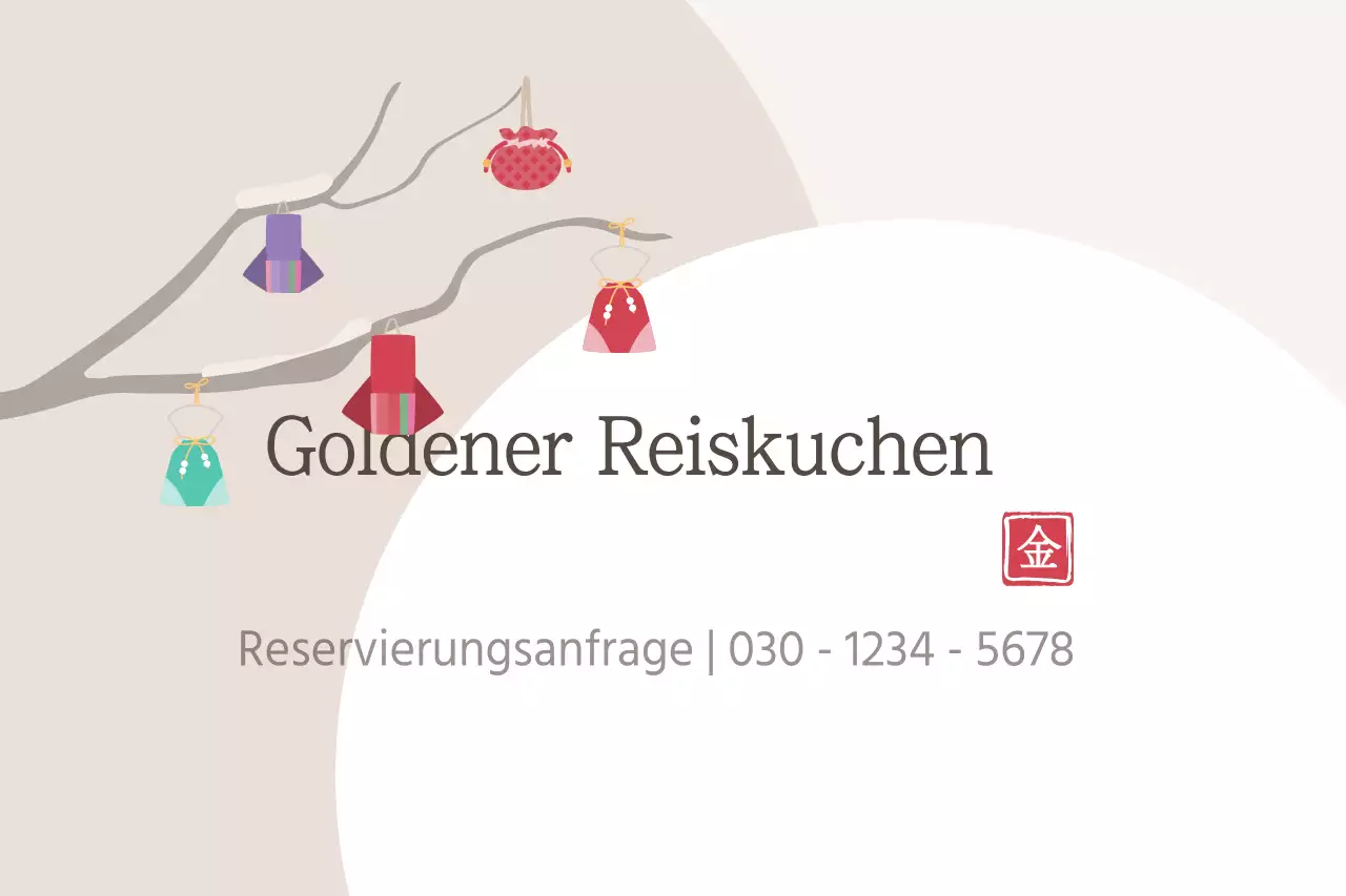 Goldener Reiskuchen