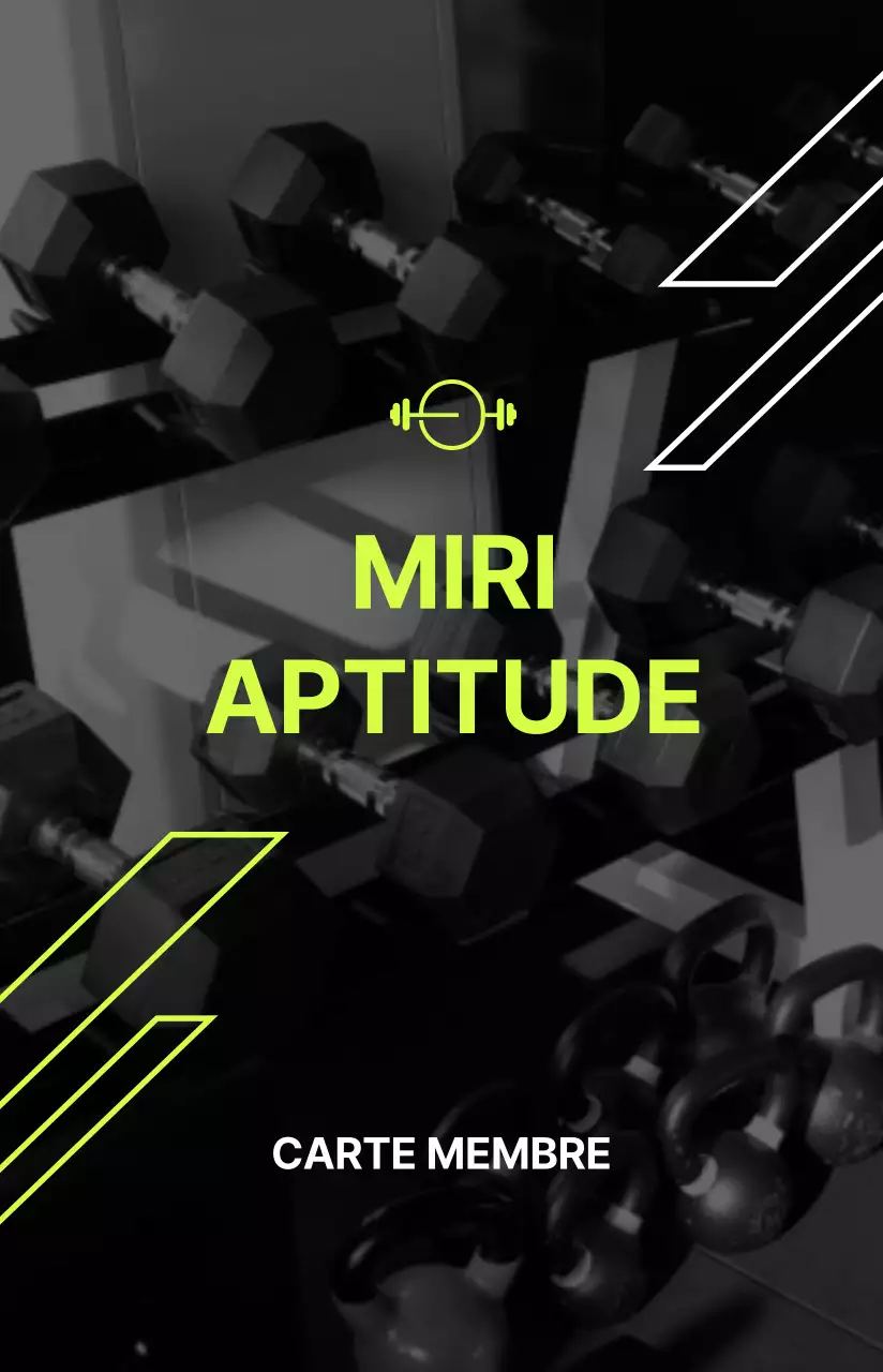 Cartes de membre en noir et blanc