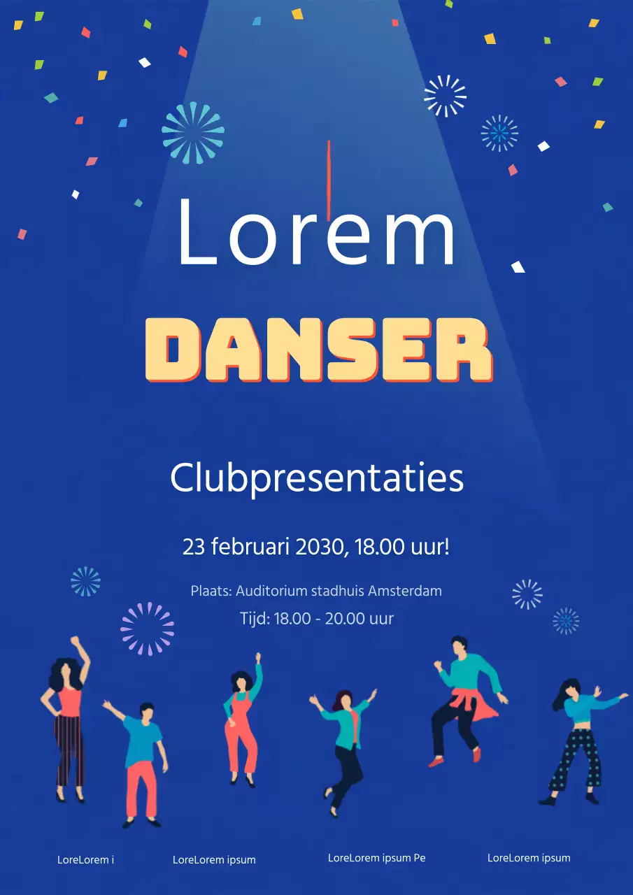 Gids voor dansillustraties bij de marine