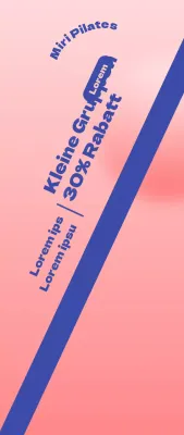 Bewerben Sie Ihre Pilates Open Veranstaltung mit einem rosa Hintergrund