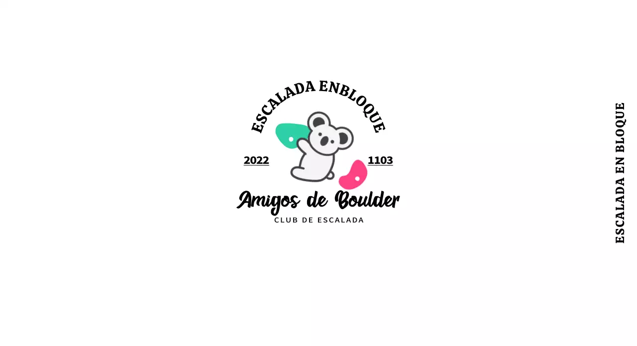Un sencillo y simpático club de escalada con coloridos koalas