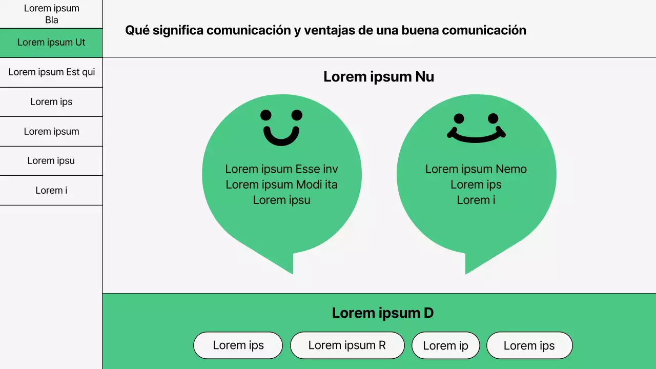 Formación en técnicas básicas de comunicación en verde y blanco