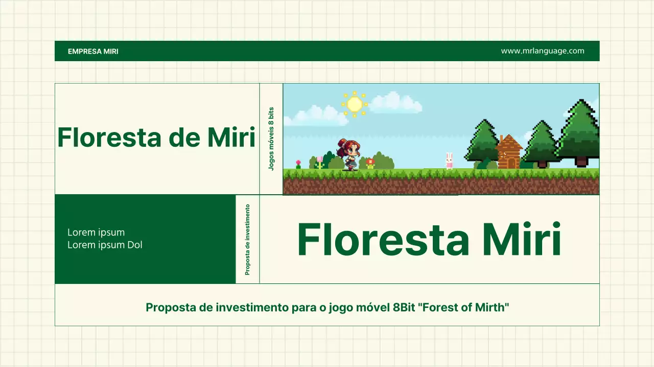 Proposta de jogo utilizando linhas e pixel art com pontos de cor verde
