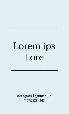 Eenvoudige merklabels in lichtblauw