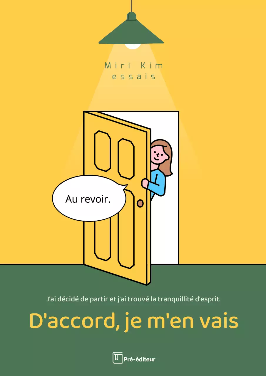 Essai simple avec des dessins au trait jaune et noir