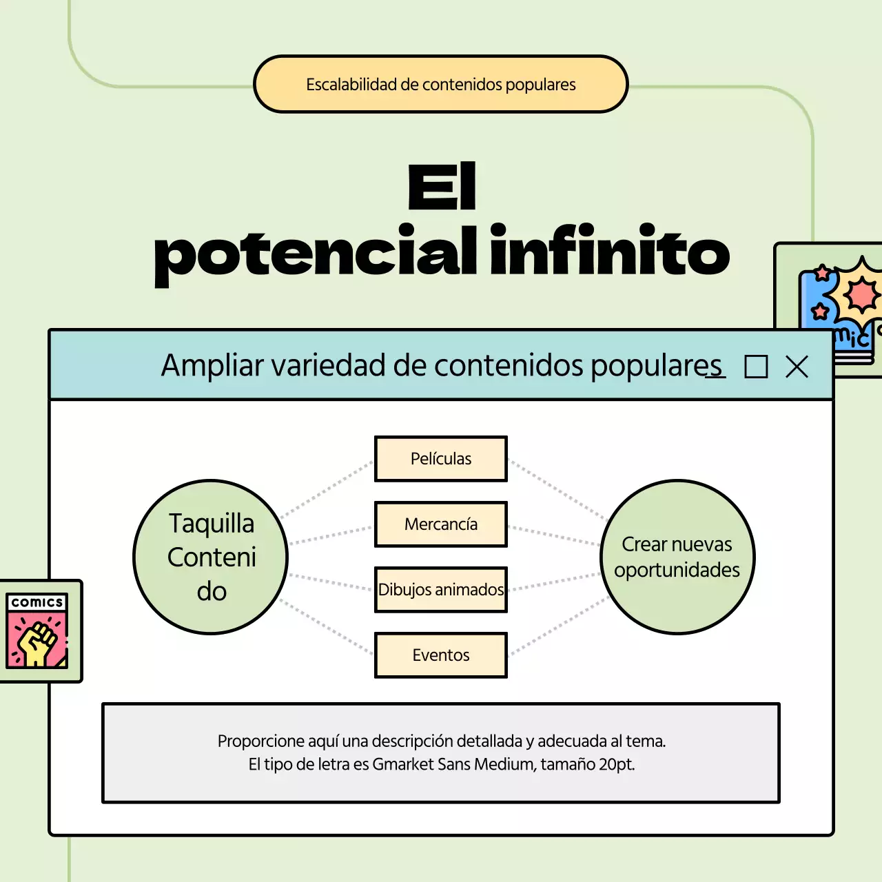 Información sobre la propiedad intelectual del contenido de Pastel Green