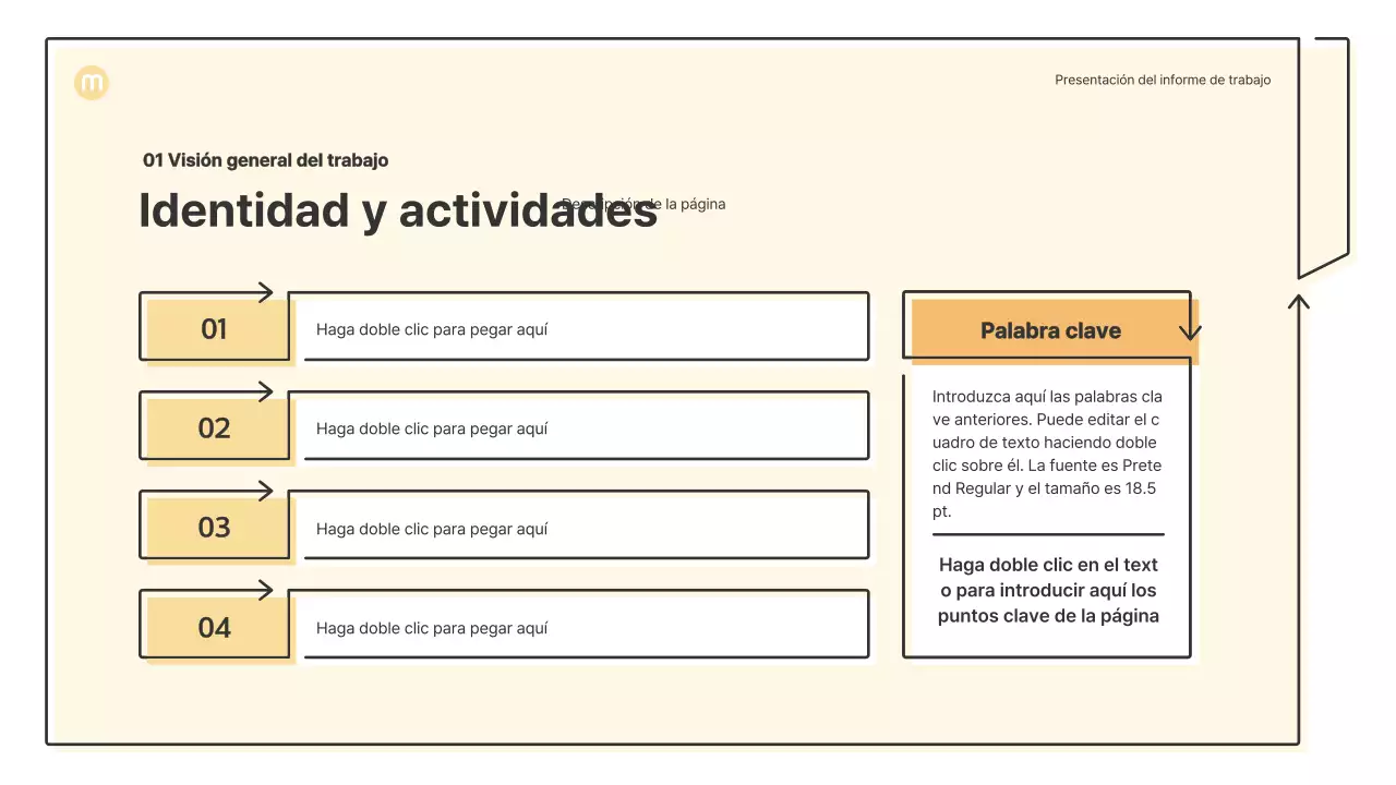 Formas puntiagudas con flechas en amarillo claro Kit de presentación empresarial