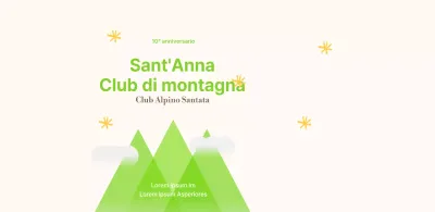 Un club di montagna vivace e giovane, in giallo e chartreuse.