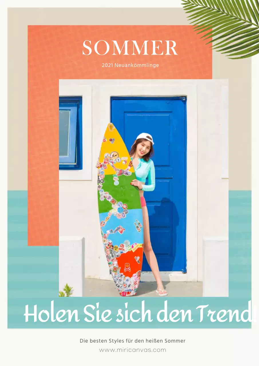 Sommertrends Neue Produkteinführungen Werben Sie für Ihren Urlaub