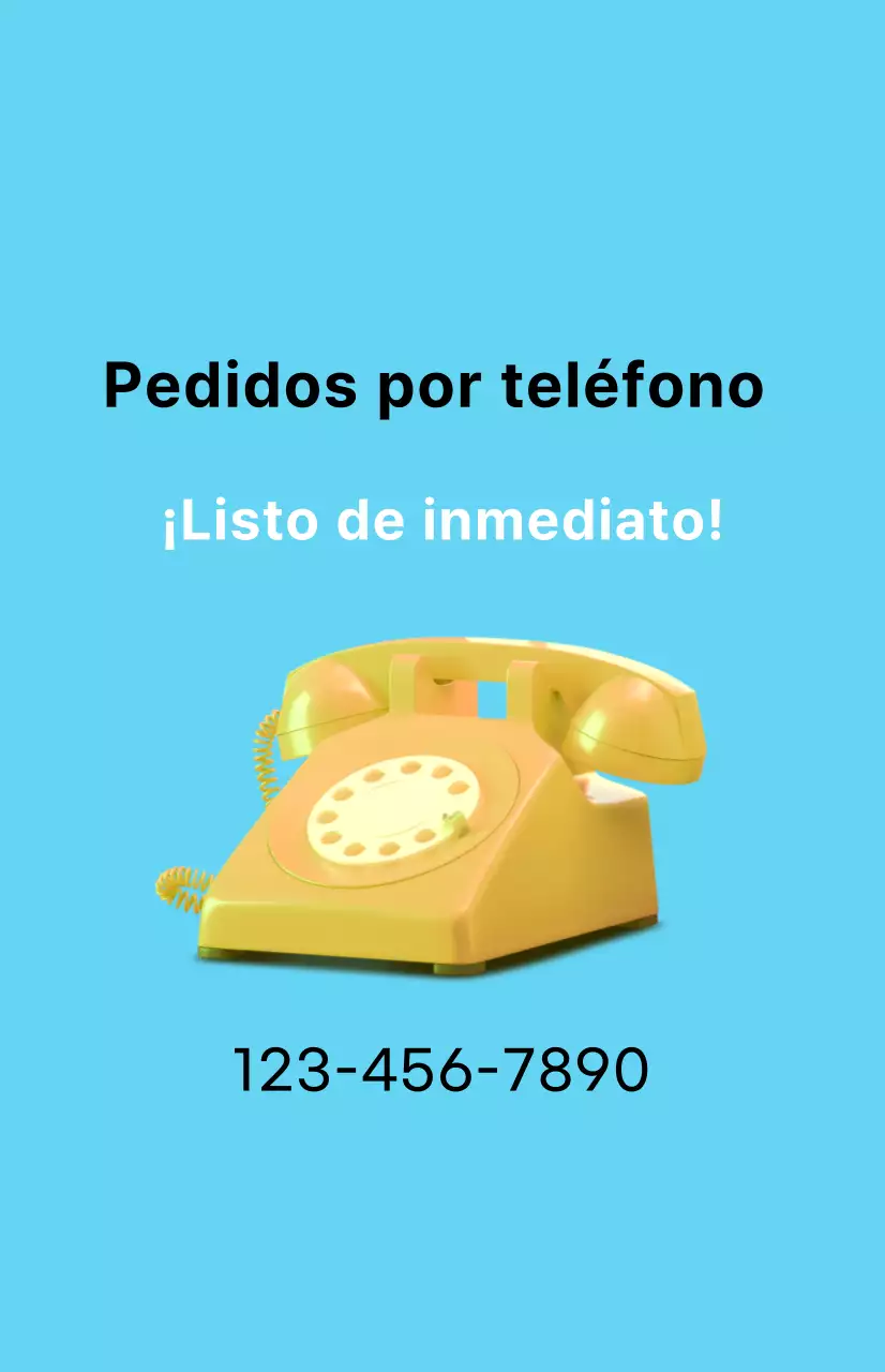 Una promoción de descuento limpia con una imagen de comida para llevar sobre un fondo azul claro.