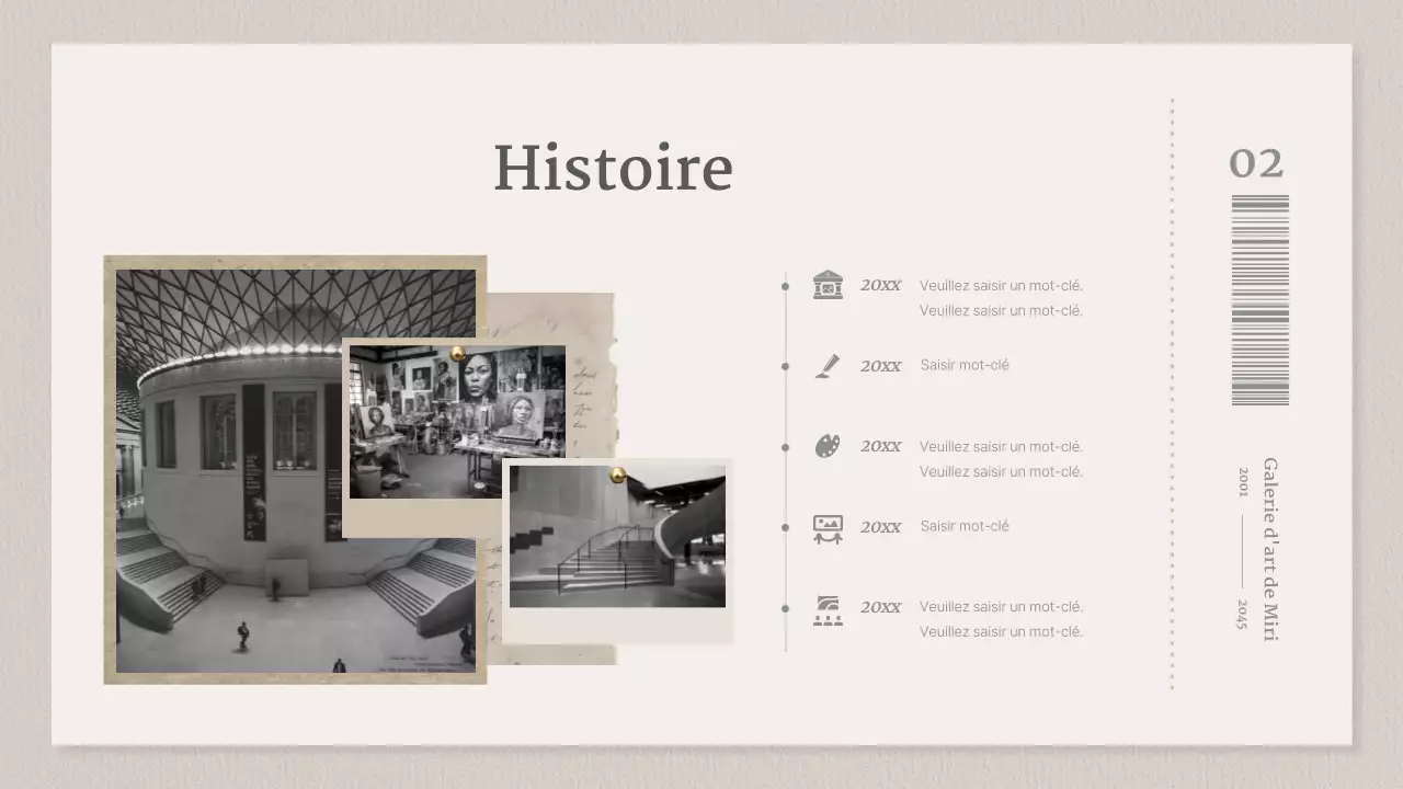 Une galerie de concepts de billets beiges et gris