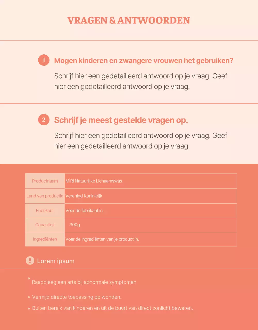 Promoot een body wash met een roze bloemillustratie