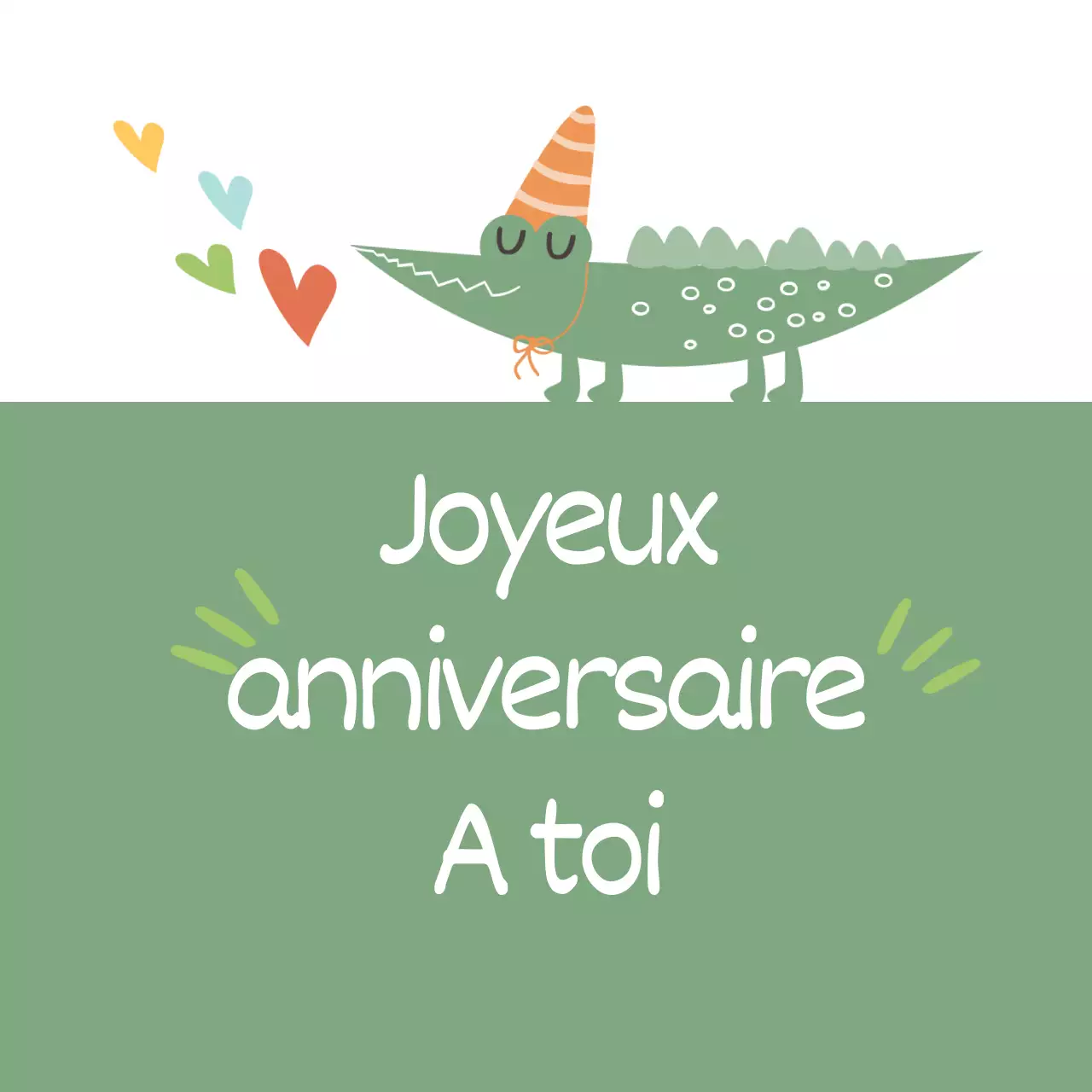 Anniversaire de l'alligator