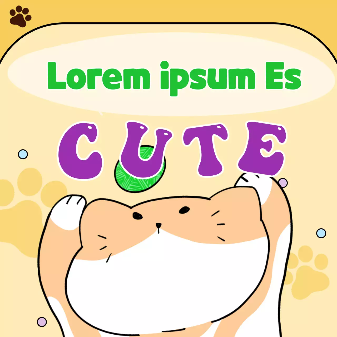 Emoji de gato ilustrado sencillo en naranja