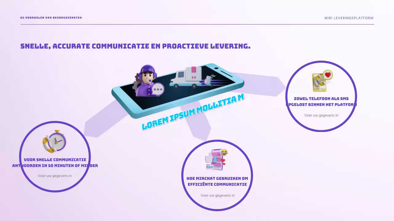 Maak kennis met de purple sky easy shipping solution Levering