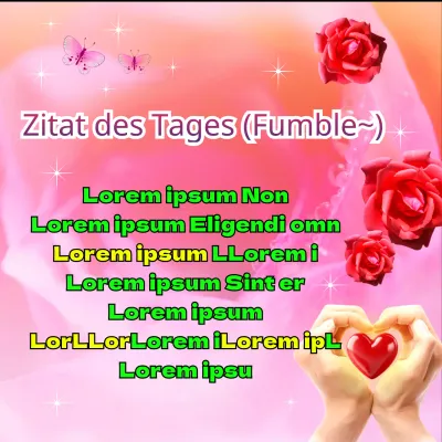 Zitat des Tages-Tweet mit einer Vintage-Rose