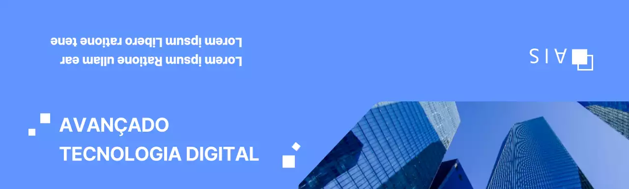 Conceito empresarial global em azul