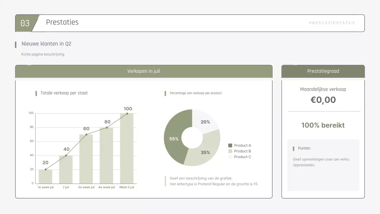 Eenvoudig, uitbreidbaar weekoverzicht in kaki pasteltinten