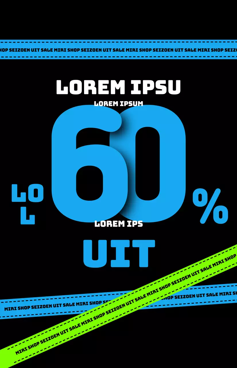 Een gids voor hippe verkoop met een zwarte achtergrond