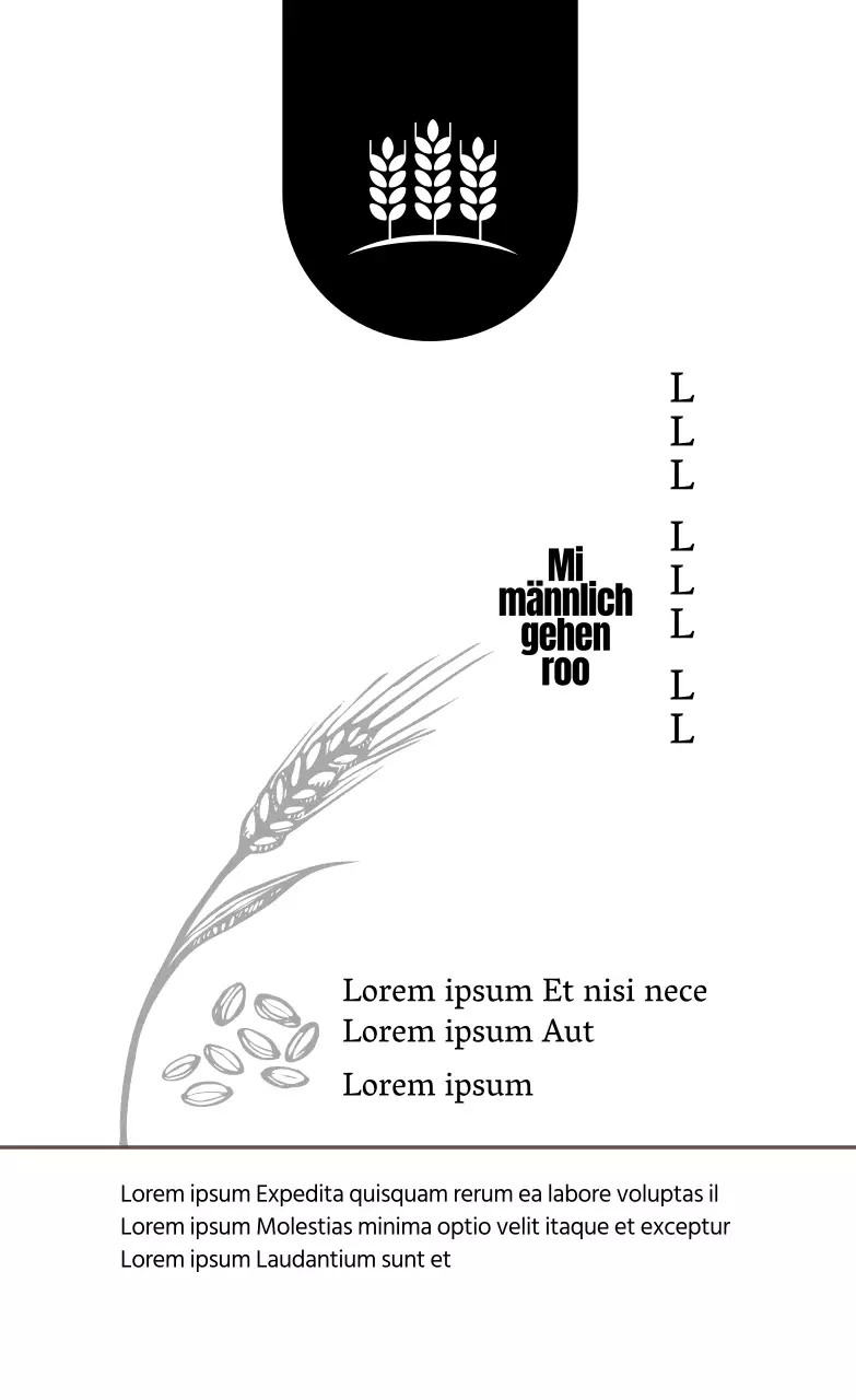 Weiße Illustration saubere traditionelle Lebensmitteletiketten