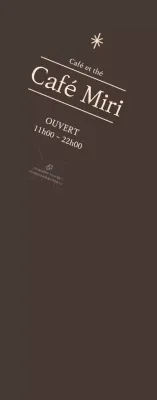 Promouvoir l'ouverture d'un café sur fond brun Moyen