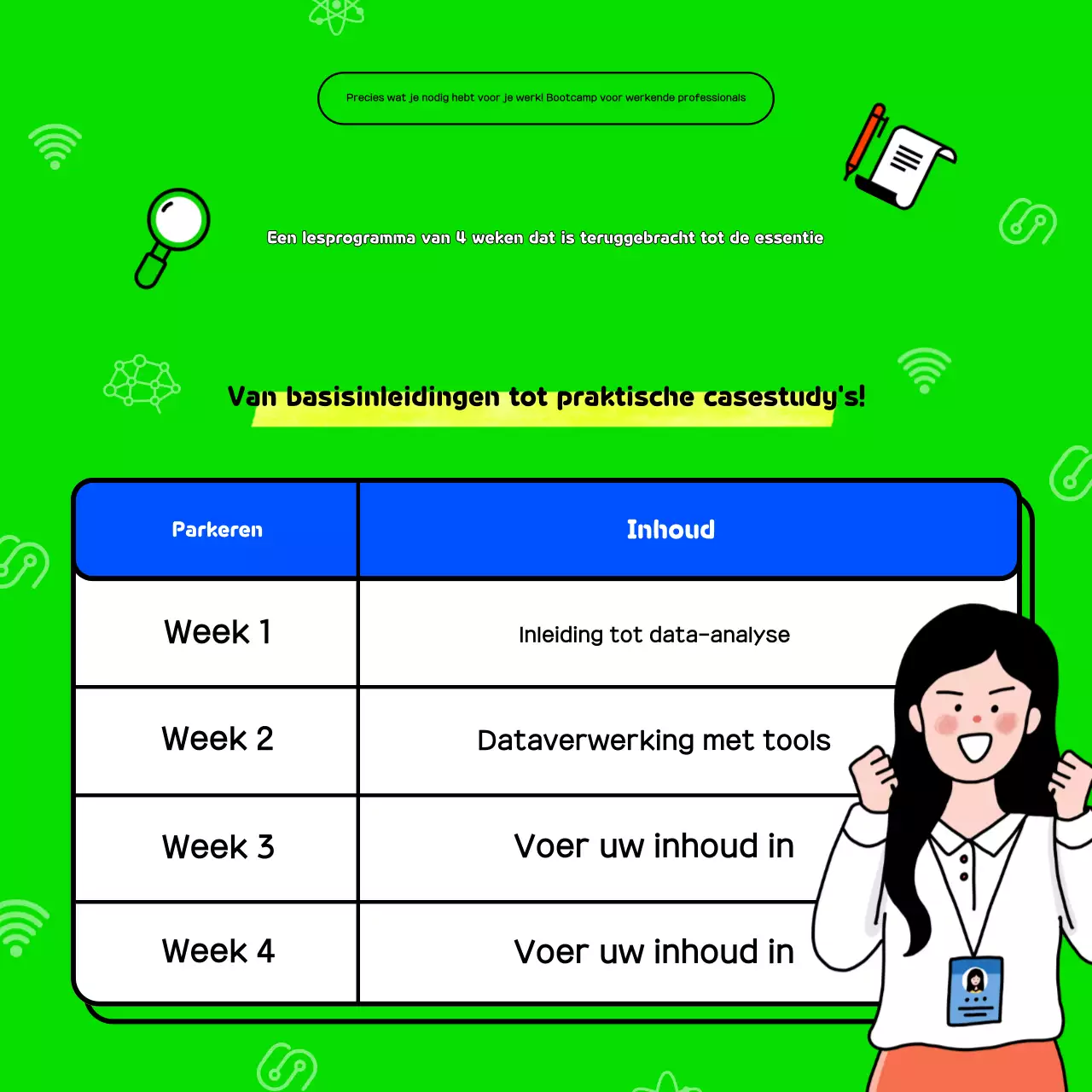 Werven van jaarlijkse Opgeruimde Stagiairs
