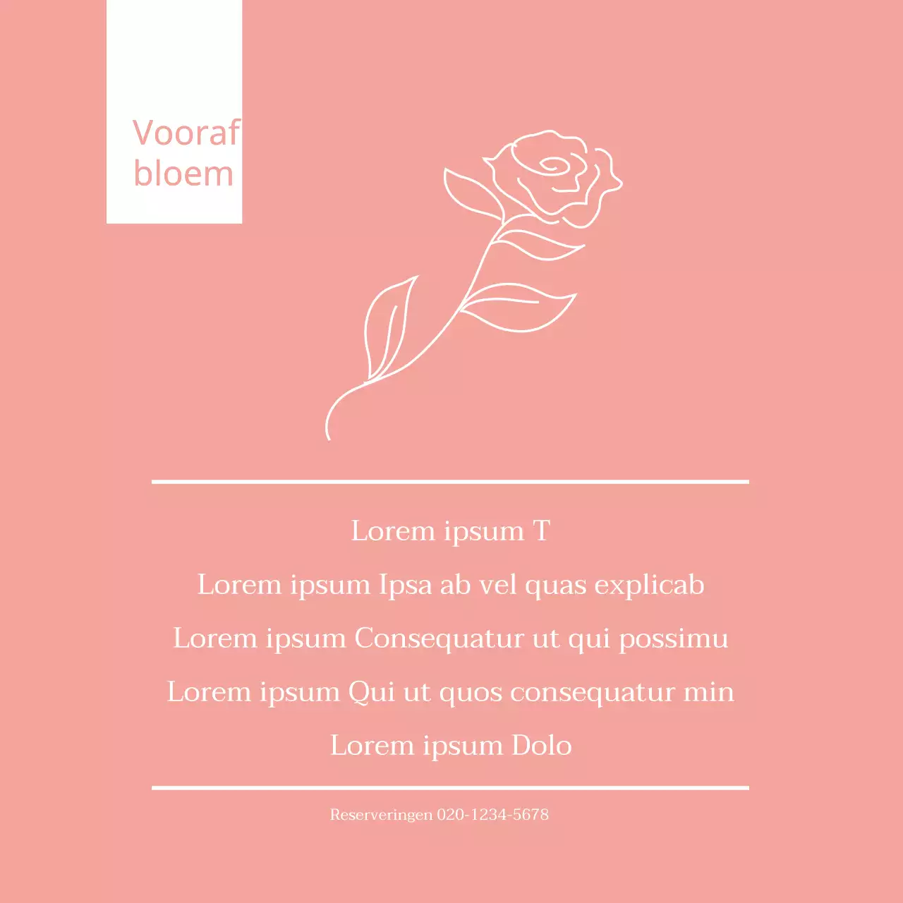 Pink Illustrated Bloemist Review Evenement