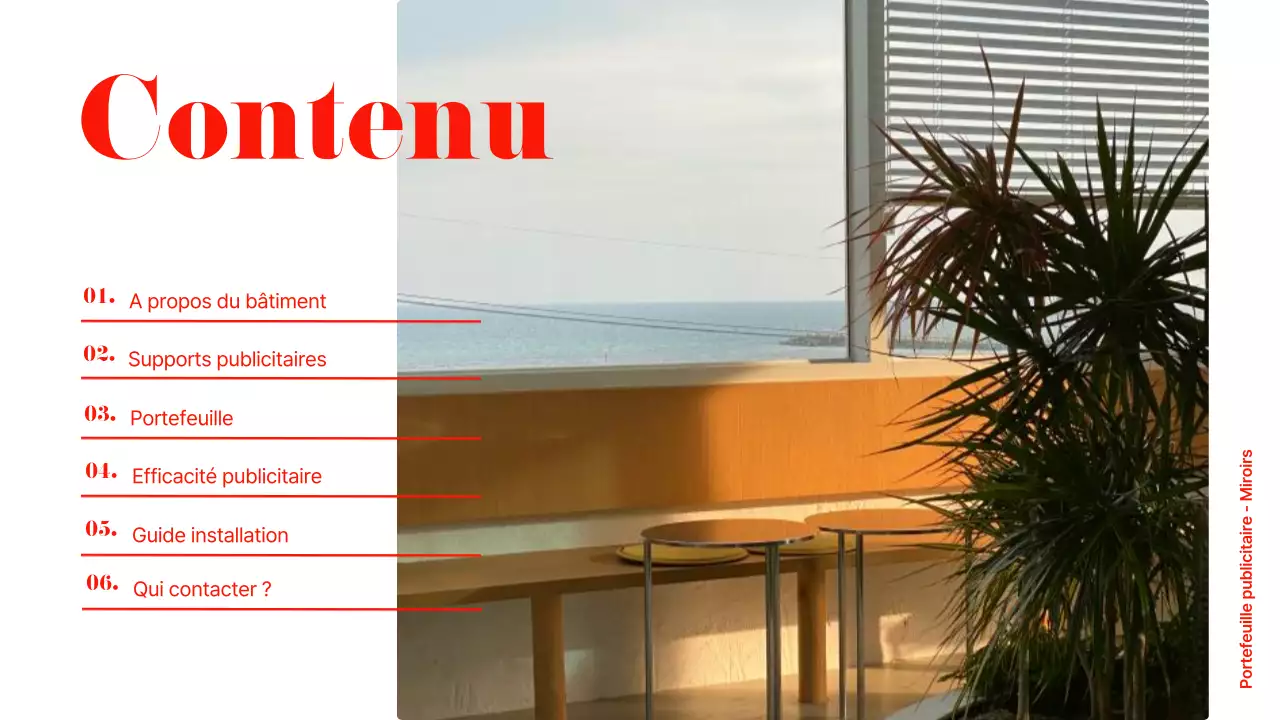 Annonce commerciale de style moderne en rouge et chartreuse