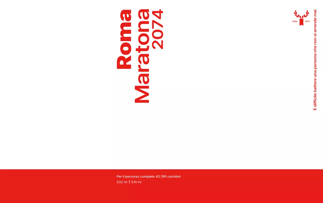 Progettare una maratona con uno schema di colori rosso