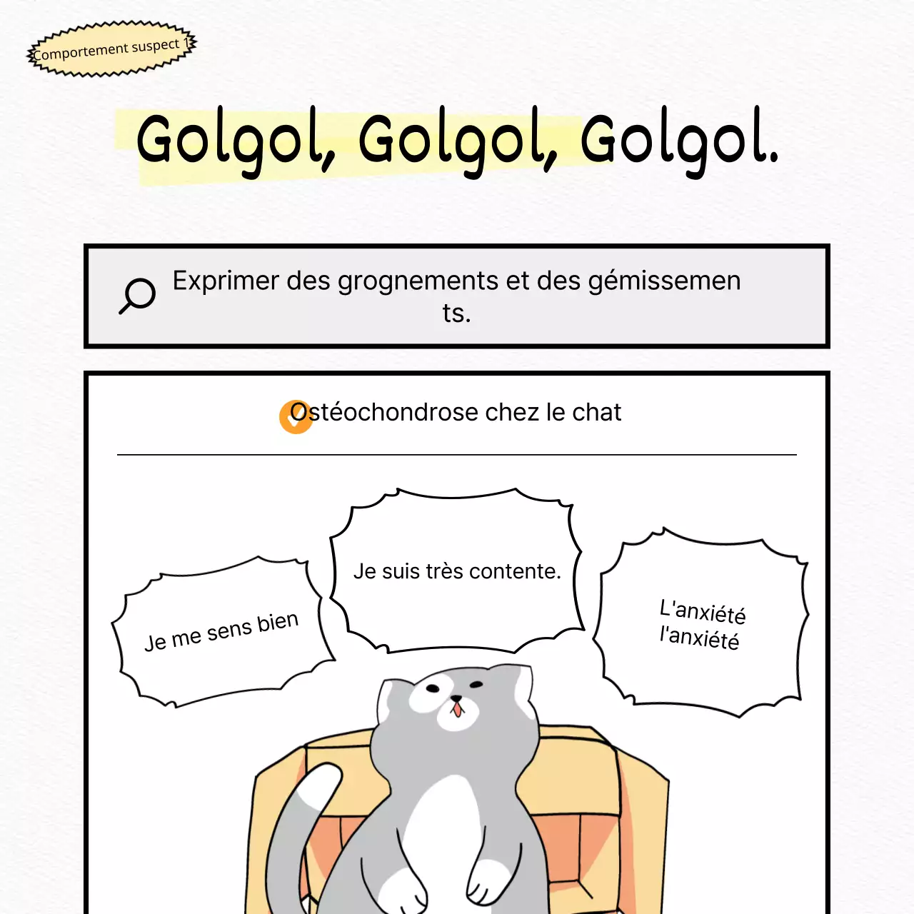 Testez un chat blanc, plat et mignon