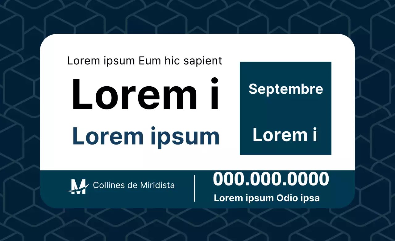 Promotion des ventes de biens immobiliers à motifs colorés bleu marine