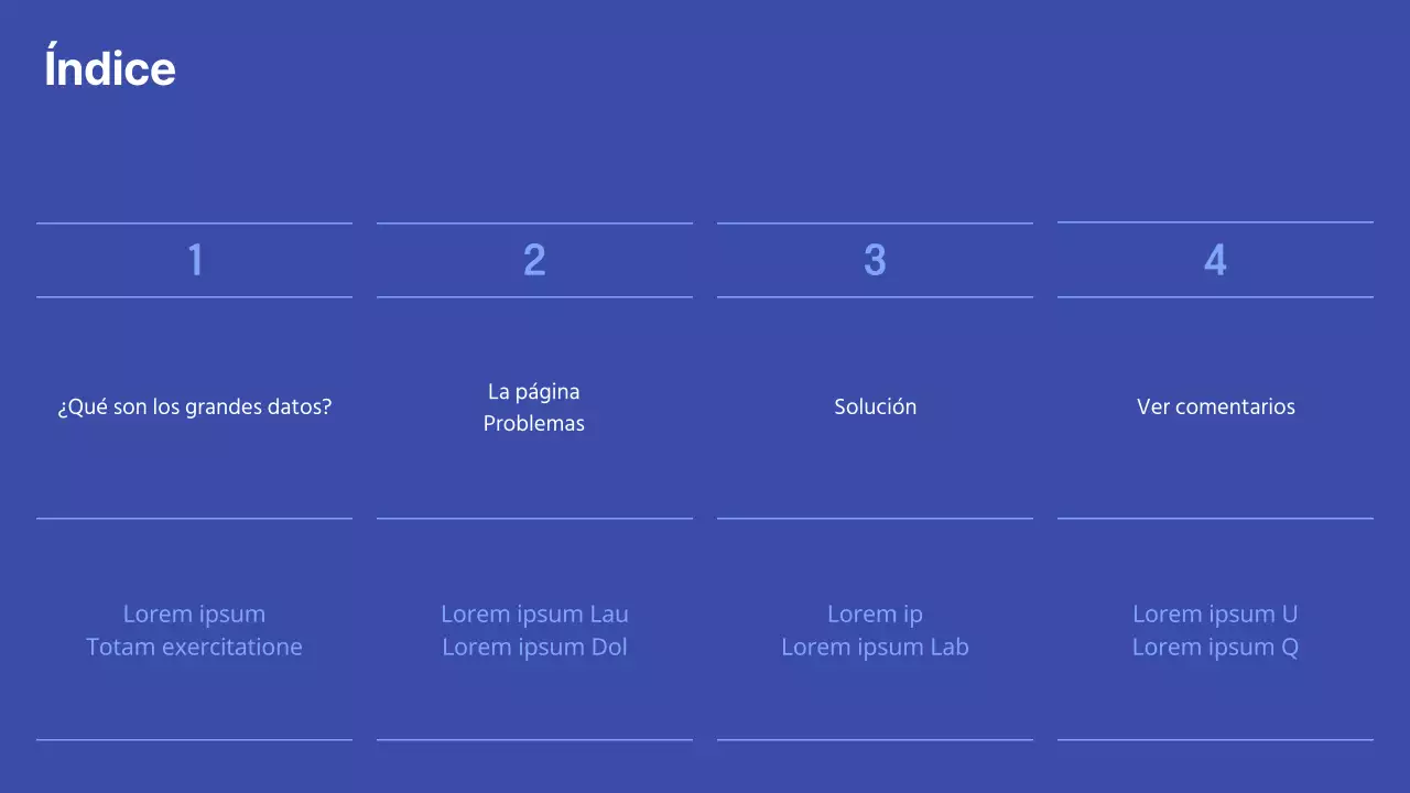 Presentación limpia de la evaluación del rendimiento con recuadros azules resaltados